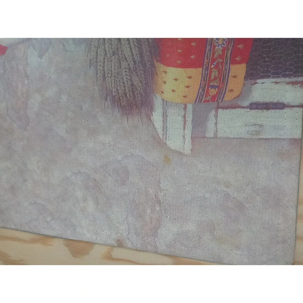 Lot Of 2 Vintage‎ Rooster Placemats Country Hen Farmhouse Table Decor Placemats